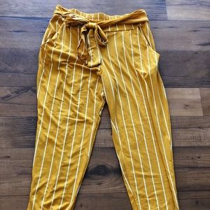 Stripped dressy joggers